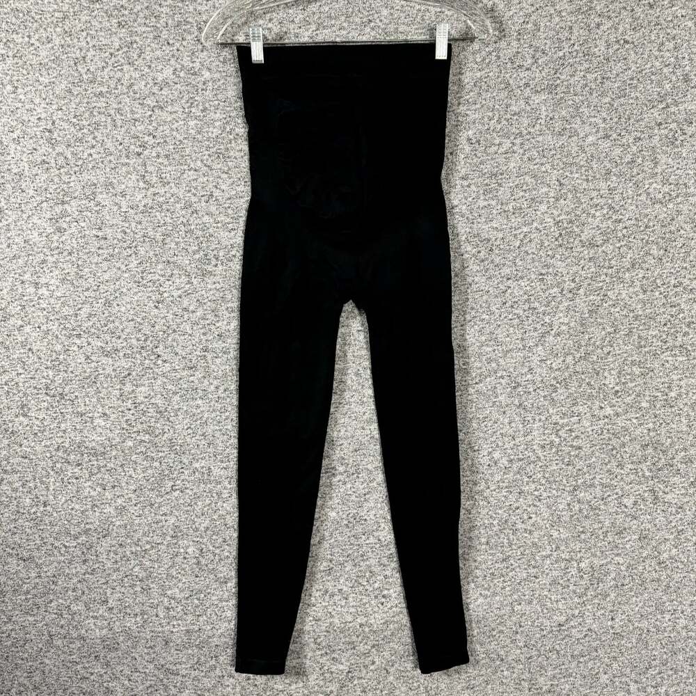 Blanqi Women's Size Medium Black Nylon Everyday Bump Maternity Leggings